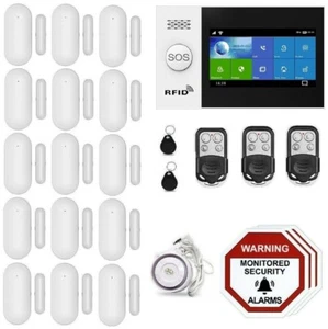 WiFi Touch Screen Wireless Home security Burglar House Alarm System Pet Friendly - Picture 1 of 4