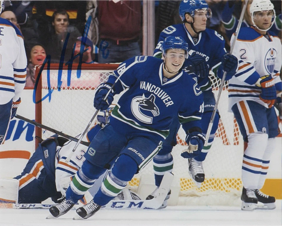 Foto firmada autografiada por Jake Virtanen de los Vancouver Canucks 8x10 certificado de autenticidad A Foto 1 de 1