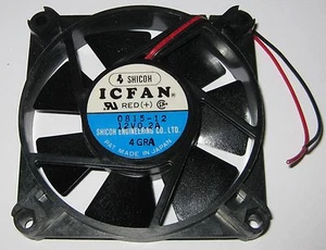 Shicoh 80 mm 12 V Fan - 2600 RPM - 15mm Thick - Japan Made - Quality Quiet Fan - Picture 1 of 4