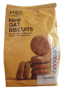 Mini biscotti avena Marks and Spencer 100 g - Confezioni da 3, 4 e 6