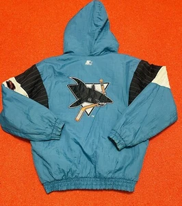 Vintage 90s Starter San Jose Sharks Puffer Jacket Men’s XL - Picture 1 of 8