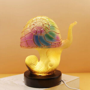 Creative Stained Plant Series Table Lamps Resin Bedroom Bedside Table Night Lamp