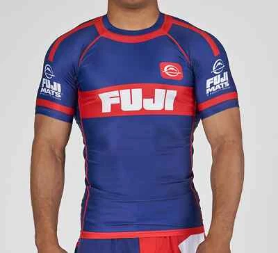 Fuji Flex Lite Para Hombres MMA BJJ Jiu Jitsu Manga Corta SS Rashguard - Equipo Fuji Foto 1 de 4