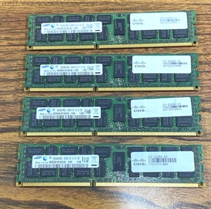 4x 8GB Samsung DDR3 ECC REG Server RAM PC3L-10600R 1333MHz Mac Pro 5,1 Cisco - Picture 1 of 4