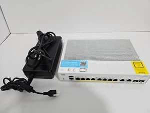 Cisco CBS350-8FP-E-2G 8 10/100/1000 PoE+ (120W budget) w/ PSU CBS350-8FP-E-2G-NA - Picture 1 of 3