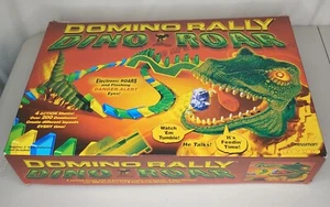 Vintage 90s Pressman Domino Rally Dino Roar Play Set Complete - Bild 1 von 6