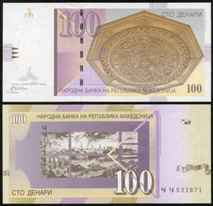 Macedonia - 100 Denari 2002 UNC Lemberg-Zp - Picture 1 of 1