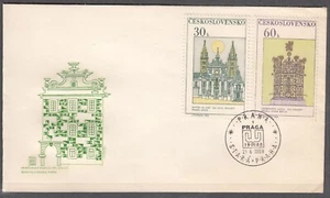 CZECHOSLOVAKIA 1968 FDC SC#SC#1548/51+53, The Old Prague, - Imagen 1 de 3