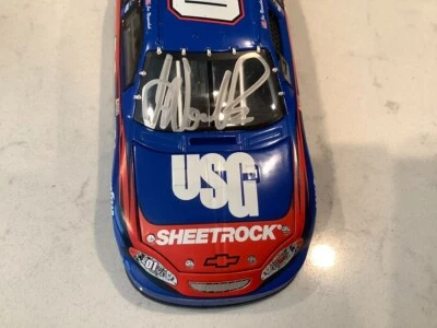 JOE NEMECHEK AUTOGRAPHED 2004 CHEVY MONTE CARLO USG SHEETROCK DIECAST & CARD - Image 1 of 4