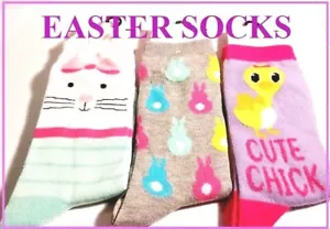 (NWT) Women's EASTER Cozy Socks (Select Design) Sizes 4-10 - Picture 1 of 10