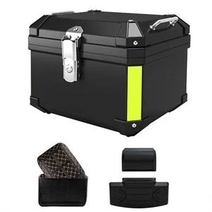 45L Motorcycle Rear Trunk &2PCS Lock Waterproof Motorcycle Box C9K6 - Picture 1 of 11