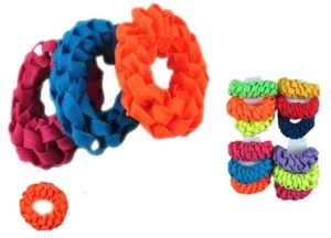 12pcs Women Elastic stretch Hair Ties Bands Rope Ponytail Scrunchies Holders Lot - Picture 1 of 2