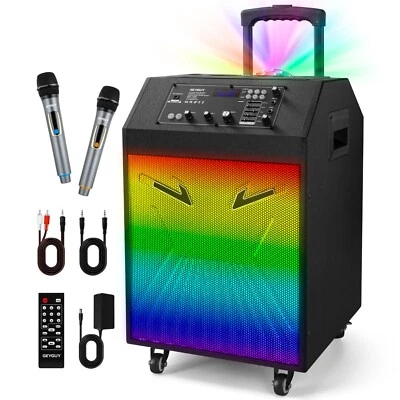 Karaoke Machine for Adults & Kids – 300W Bluetooth Speaker with 2 Mics - Image 1 of 4