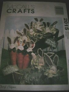 McCall's Craft Pattern VegieBunny ShirtAApplique MooseketeersShirtCutouts VGUC - Picture 1 of 8