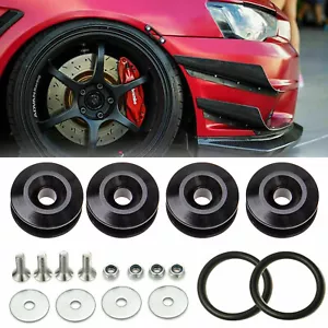 1Pair Black Bumper Clip Quick Release Fasteners Kit fit Car Front & Rear Bumper - Picture 1 of 12