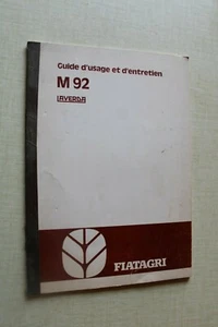 1980 French Laverda Fiatagri Use and Maintenance Guide M 92 M92 - Picture 1 of 3