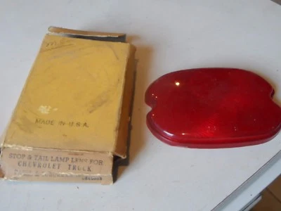 NOS 47-56 Chevy Truck Suburban Rear Tail Light Lens 5945063 Panel GM OEM 03AA1 - Image 1 of 3
