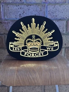 Lest we forget anzac day rising sun Light up LED sign /Lamp - Picture 1 of 1