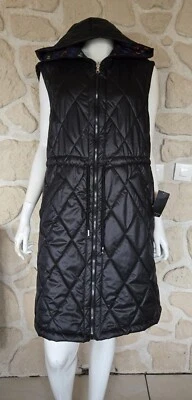 Doudoune à capuche sans manches noire réversible marque An II Vito (jr) Foto 1 de 4