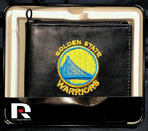 NBA Golden State Warriors Embroidered Billfold Leather wallet Cover
