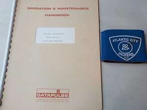 DATAPULSE VTA-101 OPTIONAL ACCESSORIES OPERATION AND MAINTENANCE HANDBOOK - Picture 1 of 5