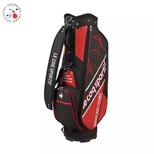 Le Coq Sportif Golf Men's Cart Bag 9 x 47in 6-way 2025 New Lightweight Black/Red - Picture 1 of 6