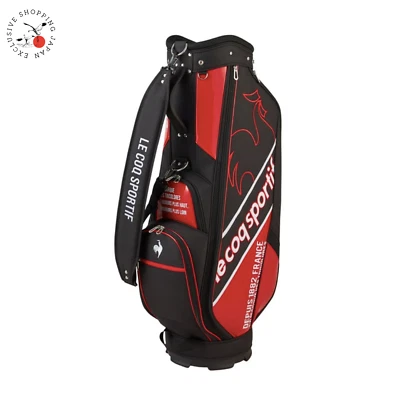 Bolsa de carro de golf Le Coq Sportif para hombre 9 x 47 pulgadas 6 vías 2025 nueva ligera negra/roja Foto 1 de 4