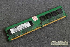 Elpida EBE21UE8ACWA-8G-E PC2-6400U-666 2GB Memory RAM DDR2-800MHz - Picture 1 of 1
