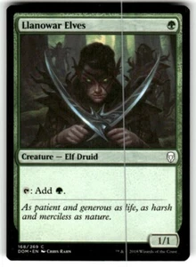 MTG Magic the Gathering Llanowar Elves (168/296) Dominaria LP - Picture 1 of 2