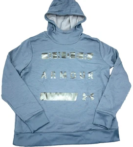 Under Armor Hoodie Women Large Gray Sweatshirt Sweater Loose Fit Cold Gear LZ - Picture 1 of 9