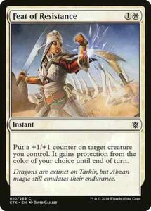 FEAT OF RESISTANCE X 4 N/M - KHANS OF TARKIR MAGIC THE GATHERING - Bild 1 von 1