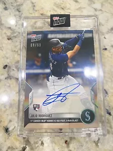 Julio Rodriguez RC Auto 86/99 - 2022 MLB TOPPS JETZT Karte 112 ERSTE HR RC - Bild 1 von 7