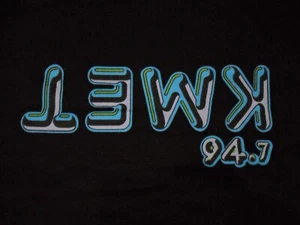 KMET 94.7 Brand New 2017 WHOOYA Edition BLACK upside down SHIRT  LARGE - L 001 - Picture 1 of 9