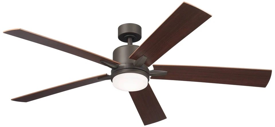 60" Kichler Lucian Elite XL Olde Bronze LED Fan with Wall Control - Image 1 of 1