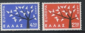 GRECIA 1962 Europa 2v MNH** - Picture 1 of 1