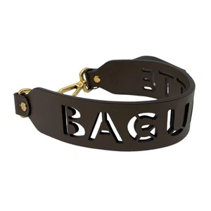 Fendi Schultergurt Mini Strap You 8AV427 Baguette Logo dunkelbraun gold - Bild 1 von 7
