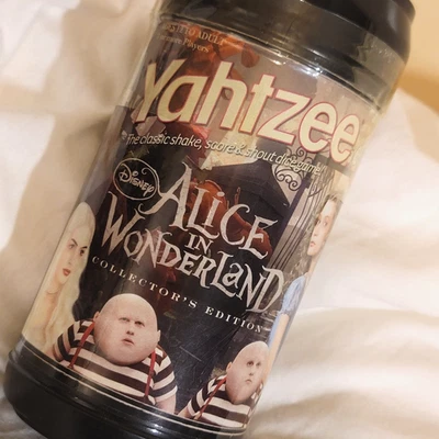 Disney Tim Burton's Alice in Wonderland Yahtzee Collector's Edition game Goth - Image 1 of 4