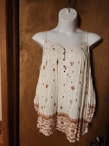 Maurice’s Women’s Plus Size 2 Cold Shoulder Top. Cream, Long Sleeve 5957 - Picture 1 of 8