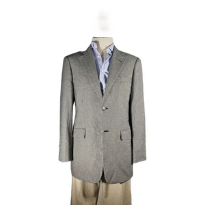 John W Nordtrom Loro Piana Pure Cashmere Hounds Tooth Gray Blazer 40 - Bild 1 von 7