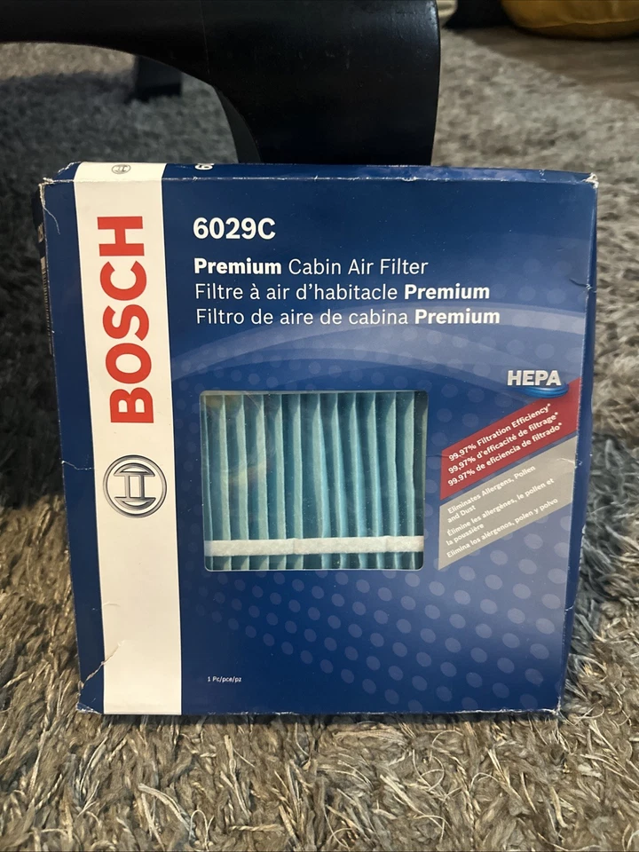 Filtro de aire de cabina Bosch 6029C HEPA para Acura CSX MDX ZDX Honda Accord Civic Pilot Foto 1 de 2