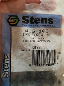 Stens 416-103 Torx Sxrew Replaces Club Car 102296920 Package Of 9 - Bild 1 von 2