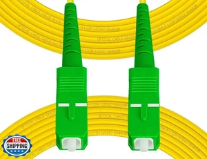 Fibergaga-100m(328ft) OS2 SC/APC to SC/APC Fiber Patch Cable Single Mode, Sim - Picture 1 of 5