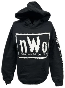 nWo New World Order Herren Schwarz Pullover Hoody Sweatshirt - Bild 1 von 8