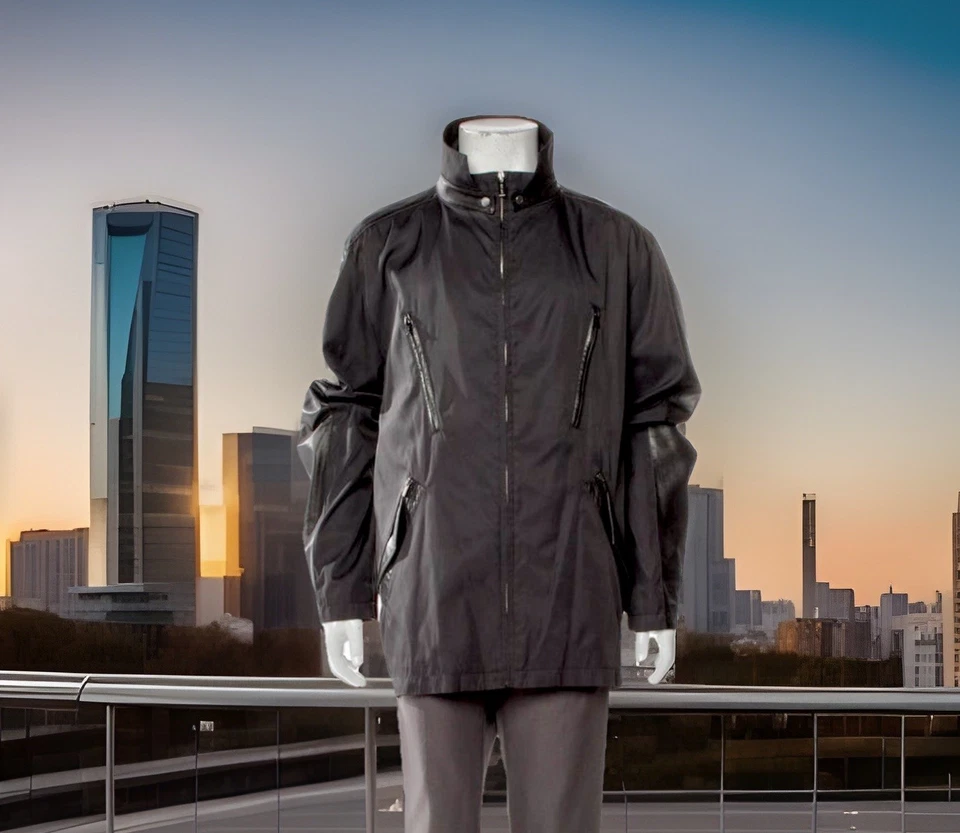 Versace Men’s Size U.S. 50 EU 60 XXL Black Nylon And Ultra Soft Faux Leather - Image 1 of 4