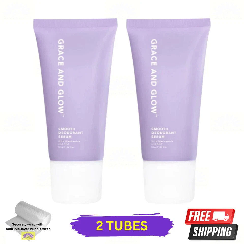 2 X Grace & Glow Bright & Smooth Deodorant Serum Roll-On 50ml - Bild 1 von 4
