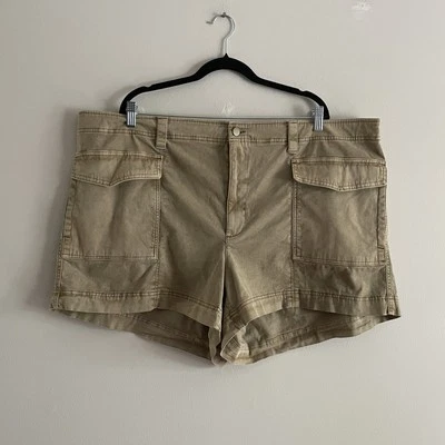 Pantalones Cortos Carga Old Navy Mujeres 3X Sarga Tostada Informales Tiro Medio Entrepierna 3.5 pulgadas Nuevos con Etiquetas Foto 1 de 4