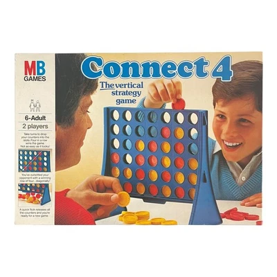 Connect 4 1993 Edition Vintage Retro Classic Strategy Game MB Games Complete - Image 1 of 2