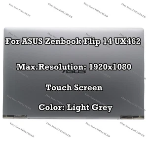 ASUS Zenbook Flip 14 UX462D/DA FHD Tactile LCD Ensemble Bloc Écran Haut d'écran - Picture 1 of 8