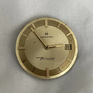 Vintage HAMILTON 624Thin-o-Matic 17J Men's Watch Movement -For Parts Or Repair - Picture 1 of 12