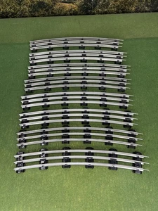 ORIGINAL LIONEL O GAUGE O72 TUBULAR CURVE TRACK, 8 PIECES HALF CIRCLE NICE CLEAN - Picture 1 of 10